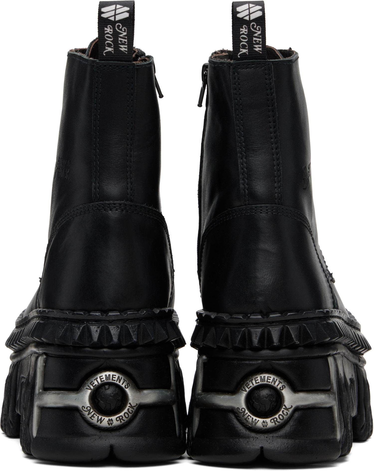 Кецове и обувки VETEMENTS VETEMENTS New Rock Edition Combat Boots Черно | UE64BO220B, 1