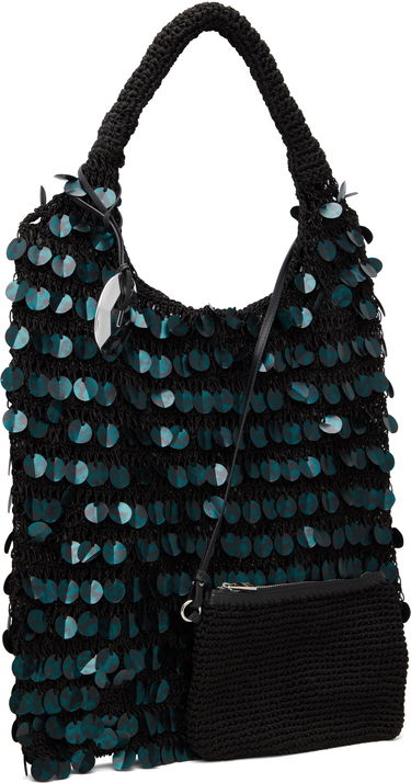 Голяма пазарска чанта JW Anderson JW Anderson Crochet Sequin Shoulder Bag Черно | HB0729-FA0447, 1