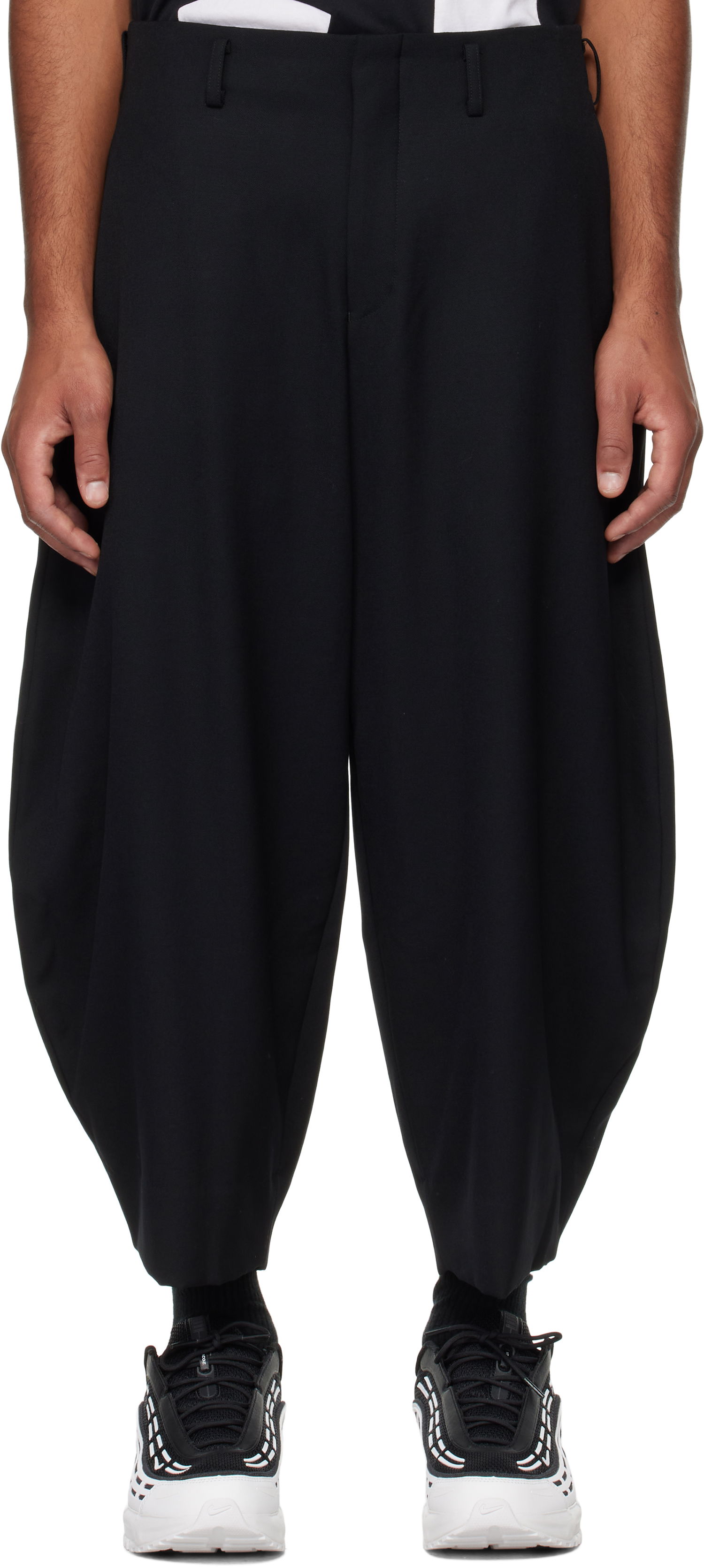Панталони Comme des Garçons Wool Gabardine Trousers Черно | PN-P055-051, 0