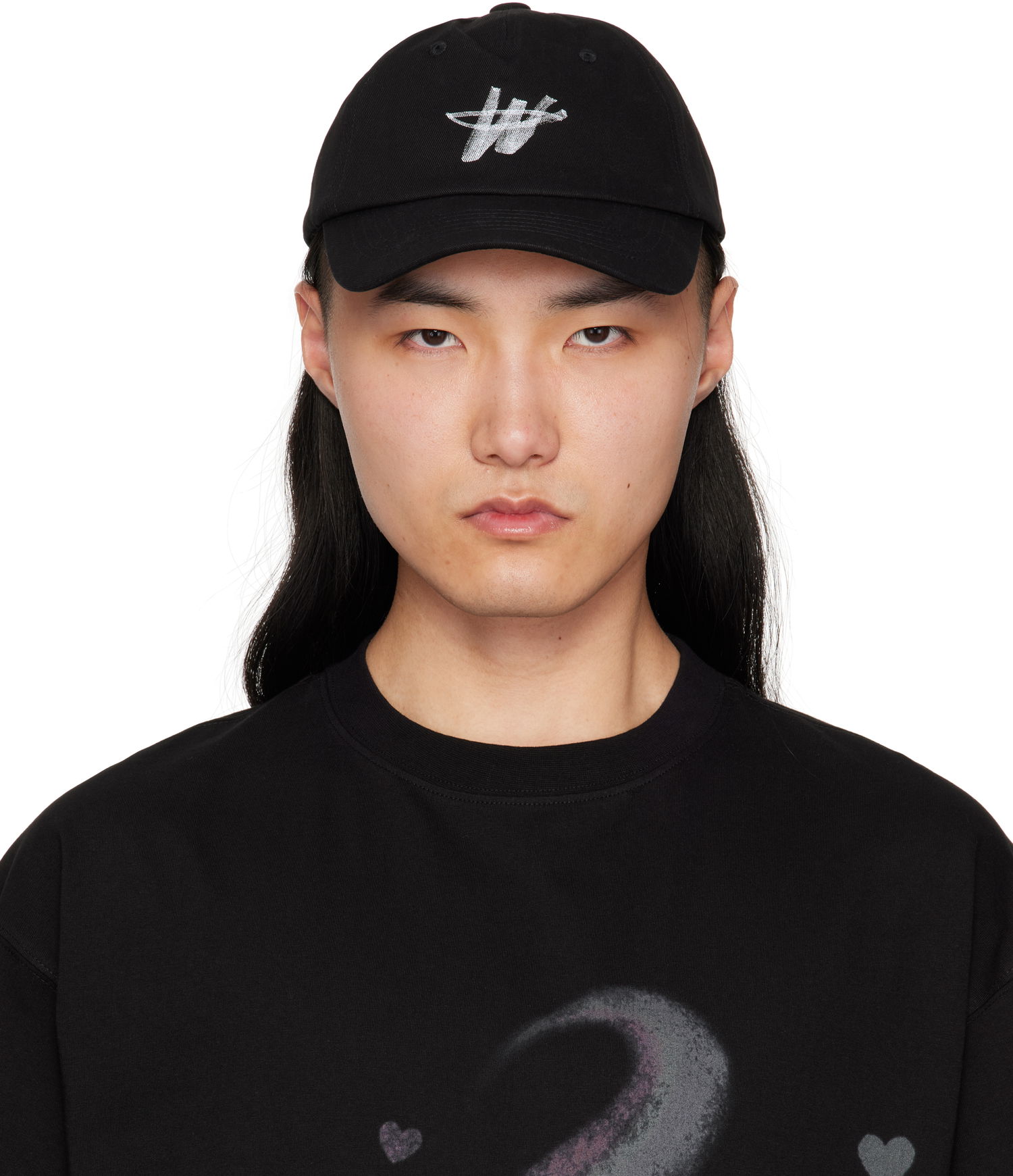 Шапка с козирка We11done We11done WD ONE Logo Cap Черно | WD-AH3-22-405-U-BK, 0
