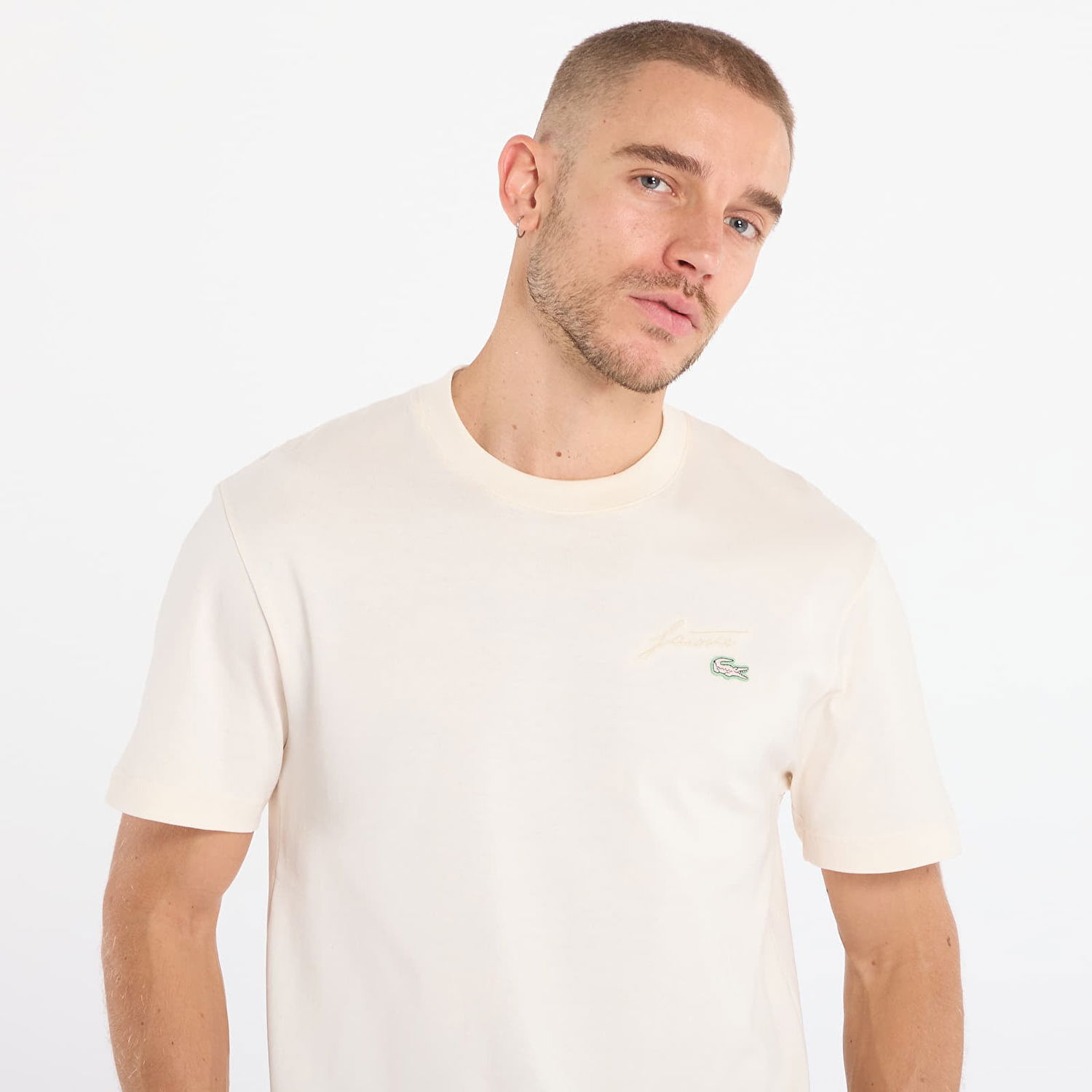 Тениска Lacoste Tee-Shirt Lapland Бежово | TH5492 XFJ, 1