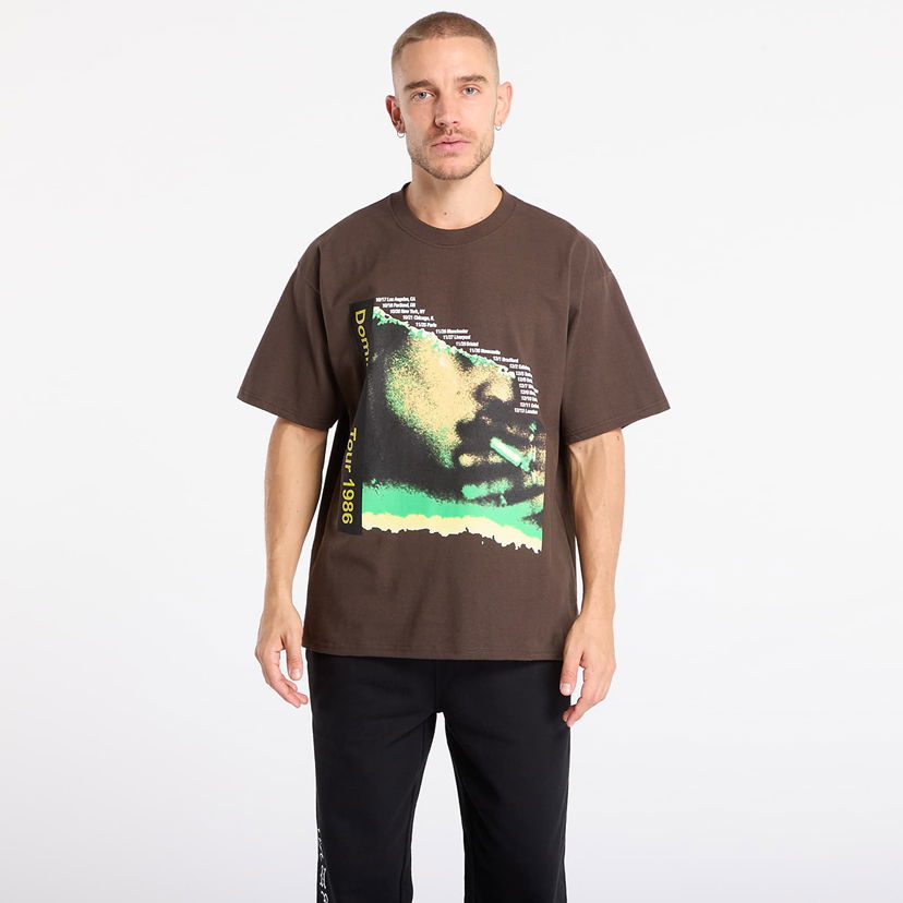 Тениска Pleasures Domination T-Shirt Кафяво | P25F070-BROWN