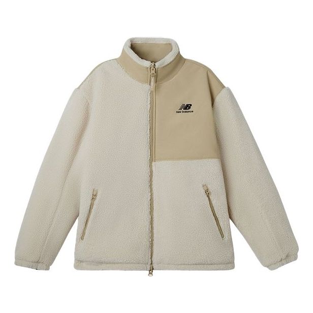Яке New Balance JHI Crossover Stay Warm Reversible Lamb's Wool Jacket Бежово | NQA89013-IV