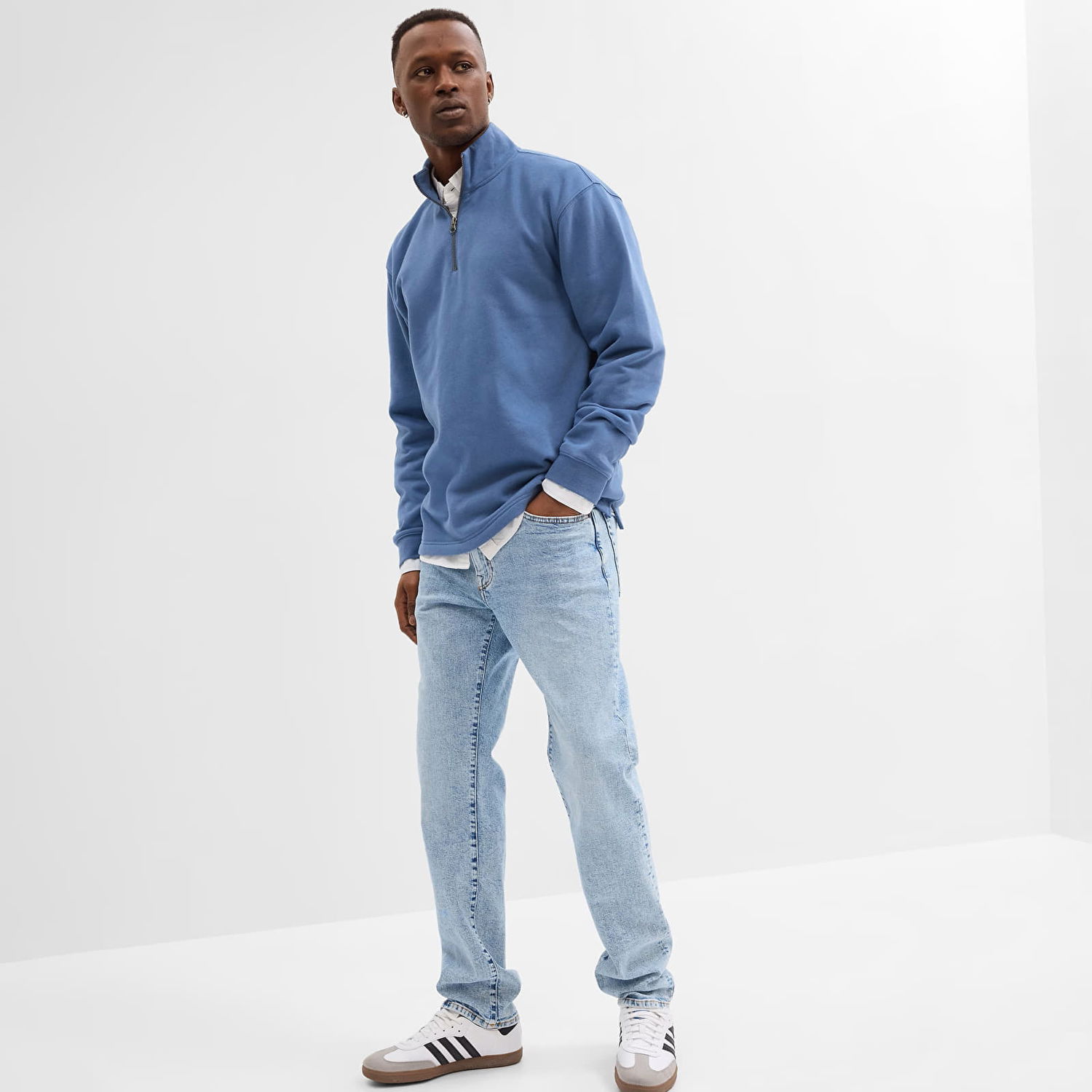 Дънки GAP Denim Pants Straight Light Wash Синьо | 749134-00, 0