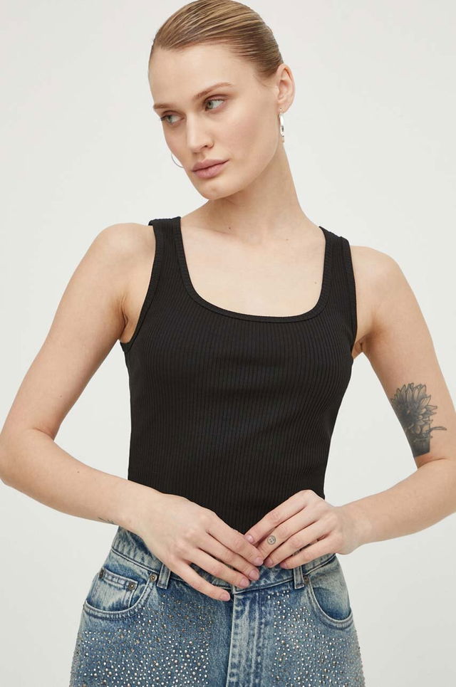 Samsoe Samsoe SAAMANZA Ribbed Square Neck Tank Top