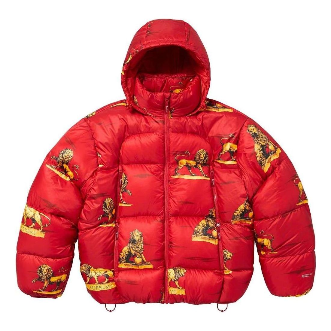 Пухо яке Supreme Lions Print Puffer Jacket Червено | SUP-FW23-196, 0