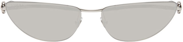 Silver Cat-Eye Sunglasses