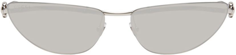 Слънчеви очила Gucci Silver Cat-Eye Sunglasses Металик | GG1701S-002