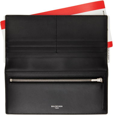 Портфейл Balenciaga Burgundy Passport Long Wallet Кафяво | 787777 2AA3R, 2
