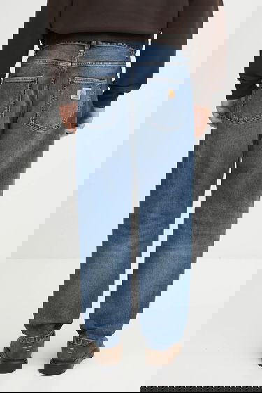 Дънки Carhartt WIP Newel Pant Washed Straight Fit Jeans Синьо | I029208.014L, 2