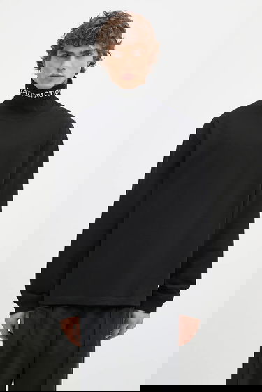 Тениска Pleasures Long-sleeved Cotton Satisfaction Turtleneck Черно | P24W026, 0