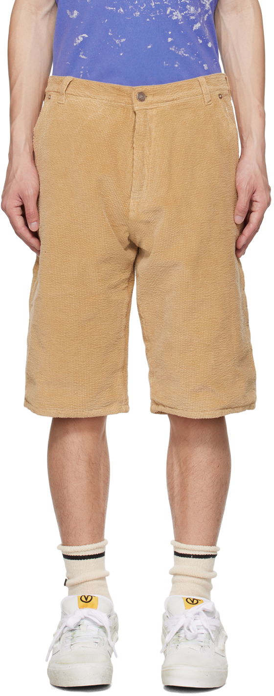 Къси панталони ERL Corduroy Three-Pocket Shorts Бежово | ERL06P006, 0