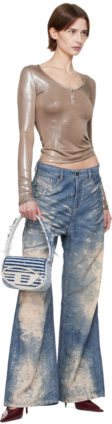 Дамска чанта Diesel Diesel 1DR Denim Shoulder Bag Синьо | X08396 P8040, 3