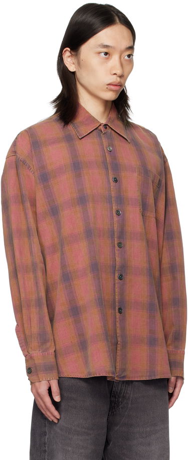 Риза OUR LEGACY Our Legacy Borrowed Plaid Shirt Розово | M4252BIDC, 1