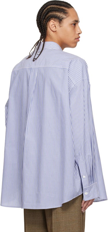 Риза WOOYOUNGMI WOOYOUNGMI Striped Cotton Shirt Синьо | W251SH12, 2