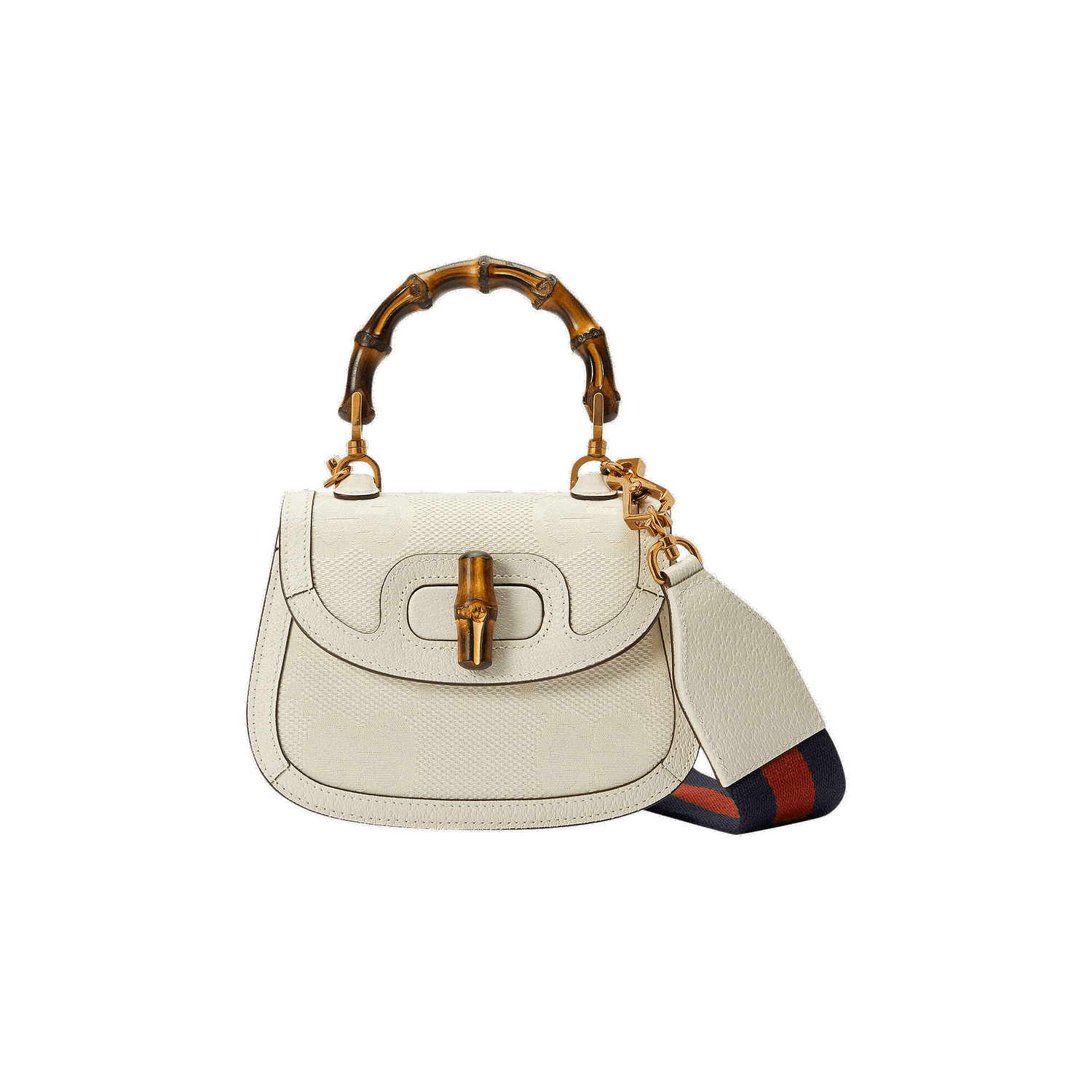Дамска чанта Gucci Bamboo 1947 Jumbo GG Mini Bag Бежово | 686864 UQLBT 9198, 0