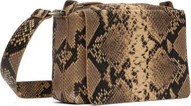 Чанта през рамо Dries Van Noten Dries Van Noten Snakeskin Crossbody Bag Бежово | 251-021512-397, 1