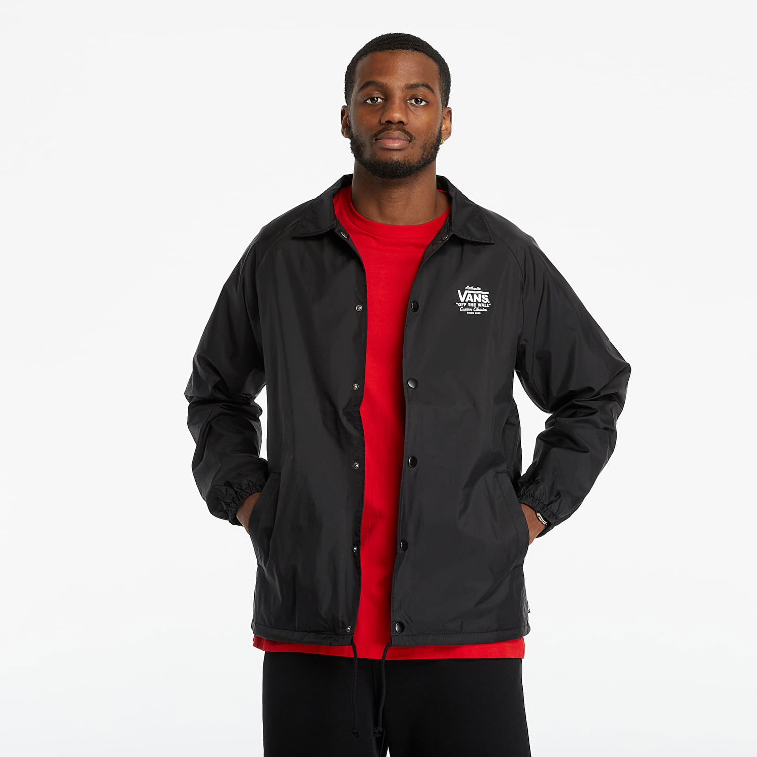 Ветровка Vans Black White Torrey Coach Jacket Черно | 2MUY28, 0
