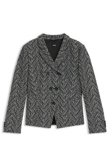 Яке BOSS Regular-fit blazer in herringbone tweed Многоцветен | 50548306
