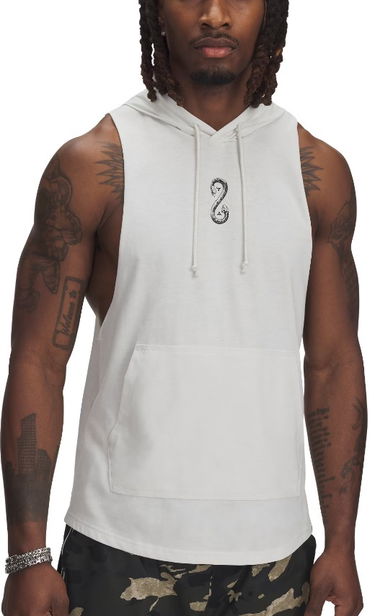 Потник Under Armour Project Rock Snake Sleeveless Hoodie Бяло | 1389987-114, 0
