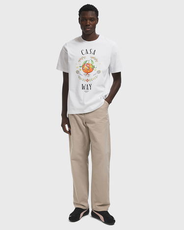 Тениска Casablanca Casa Way Orange Mascot Graphic T-Shirt Бяло | M-AW25-JTS-001-02, 1