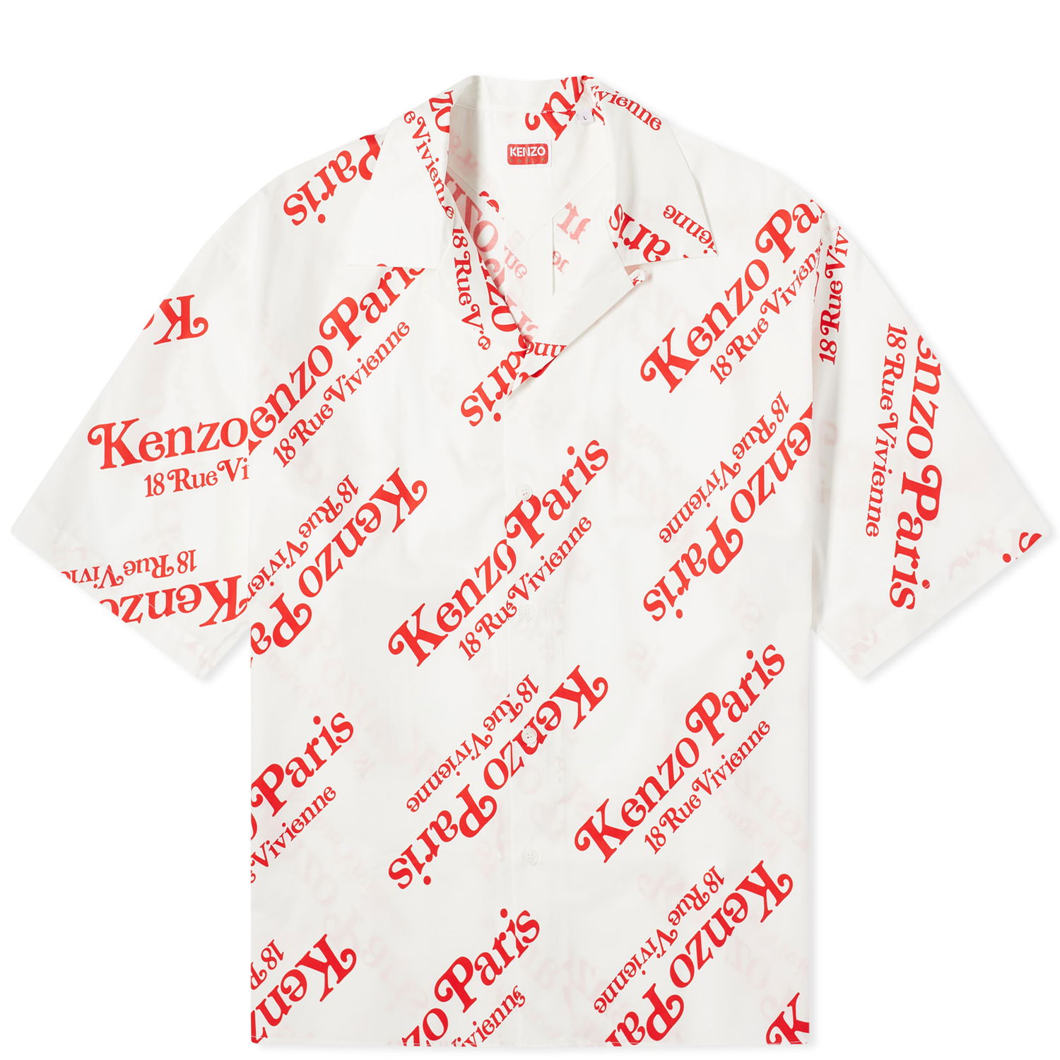 Риза KENZO Verdy x Logo Shirt Бяло | FE55CH1119P4-02, 0