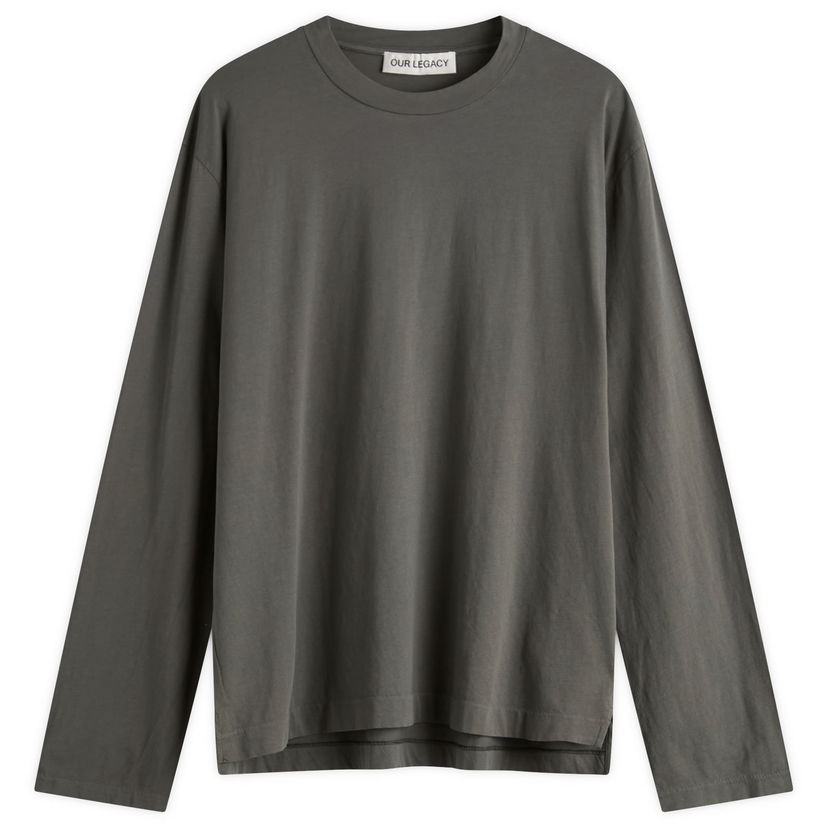 Тениска OUR LEGACY Our Legacy Box Long Sleeve T-Shirt Сиво | M4256BG