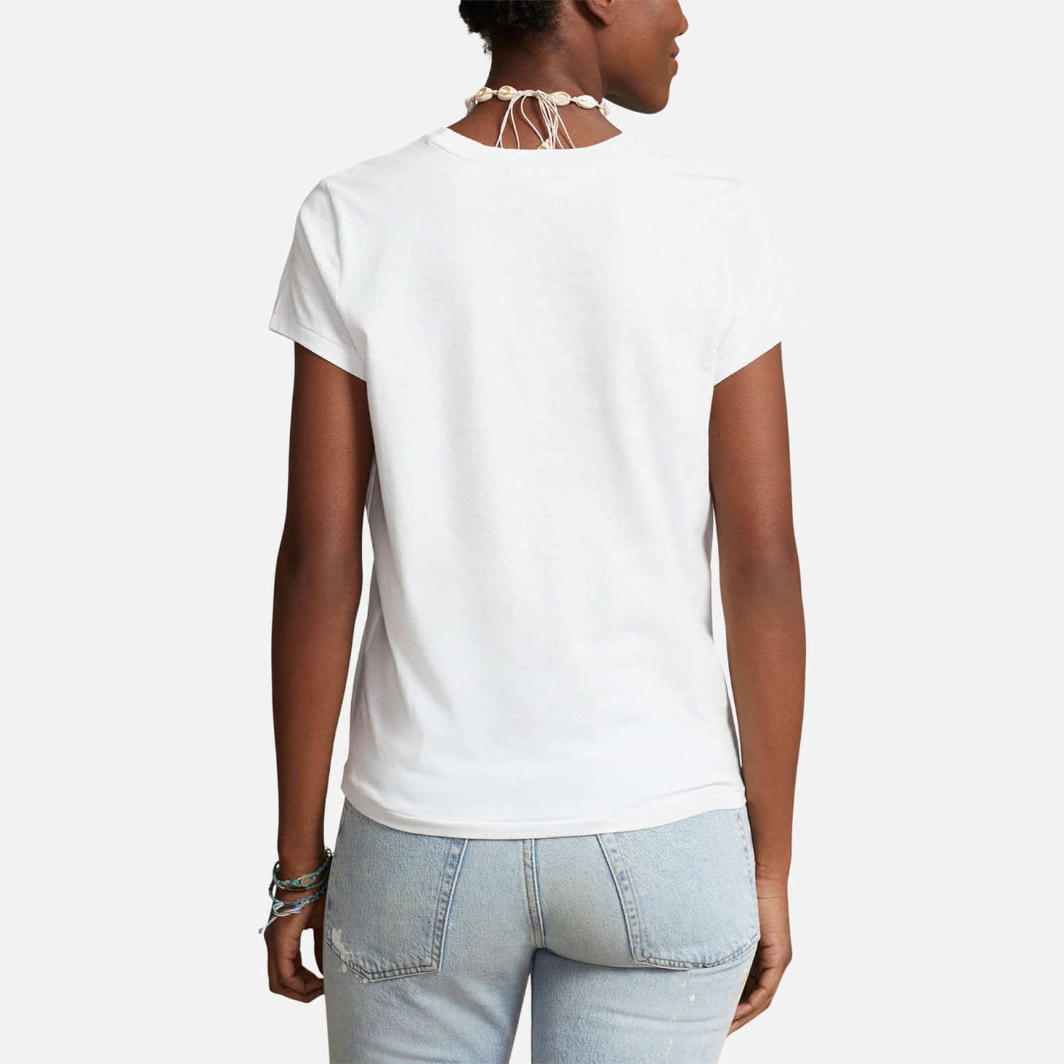 Тениска Polo by Ralph Lauren Polo Ralph Lauren Rundhals Бяло | 211898698005, 1