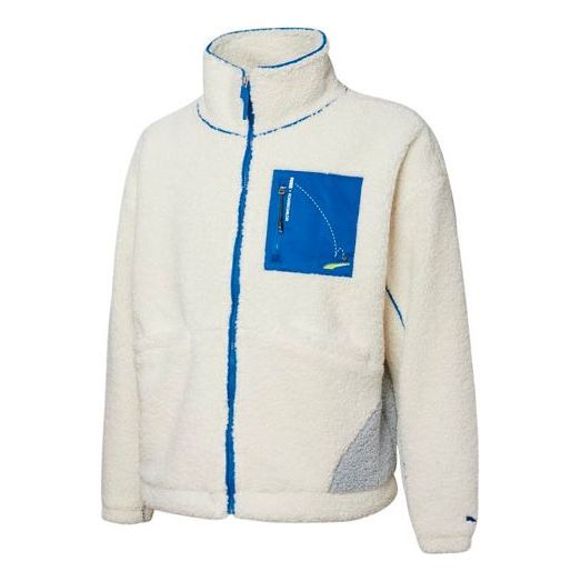 Пуловер Puma Roaringwild Crossover Sherpa Fleece Jacket with Zipper Pocket Бяло | 532597-73, 0