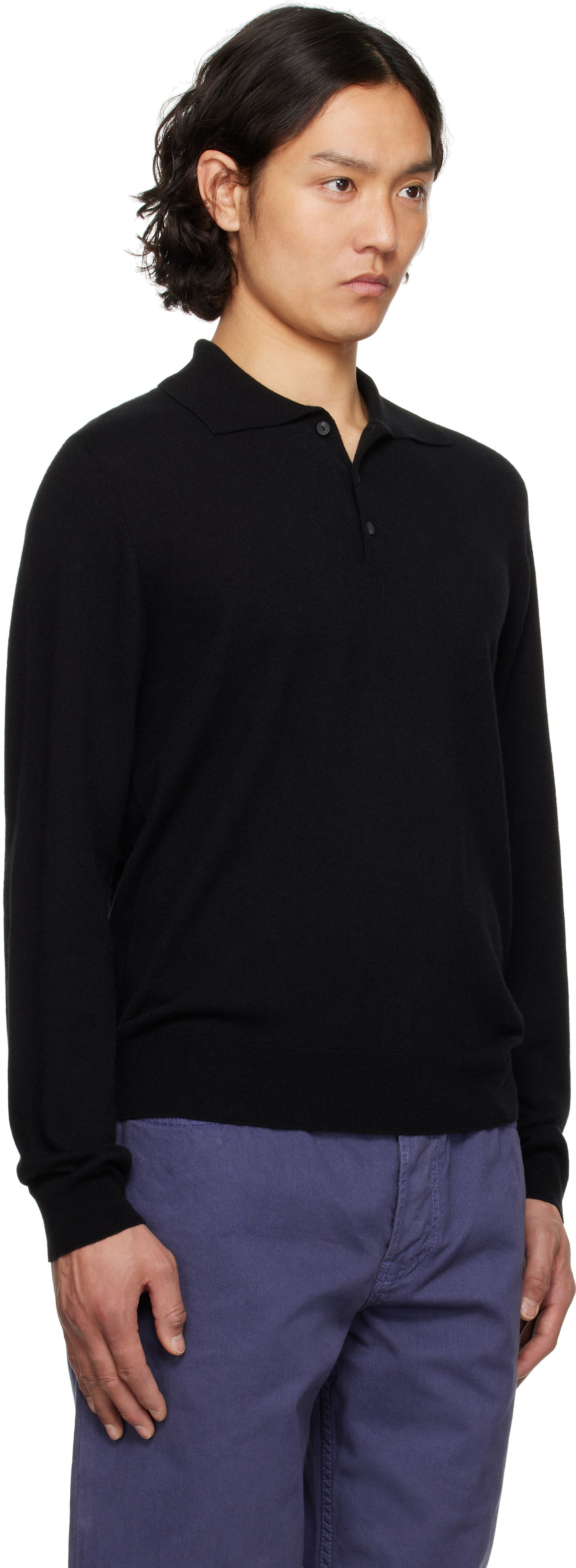 Пуловер The Row The Row Judi Knit Polo Черно | 918-Y751, 1