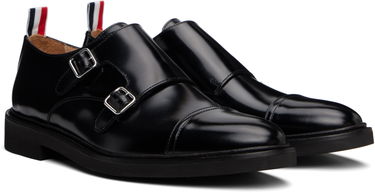 Облекло Thom Browne Thom Browne Soft Spazzolato Double Monk Strap Shoes Черно | MFG018C-L0043, 3