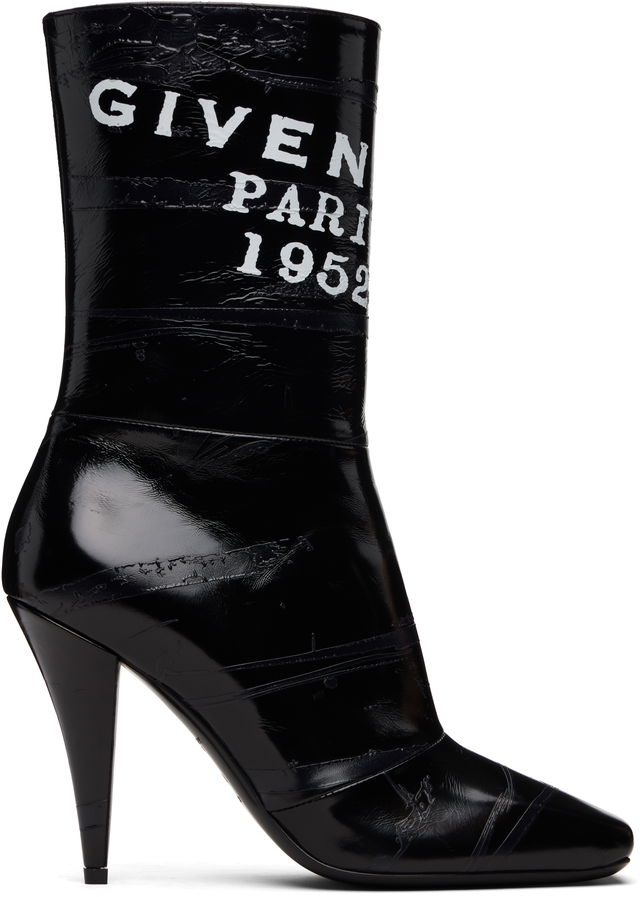 Givenchy Sliced Square 'GIVENCHY' Tape Boots