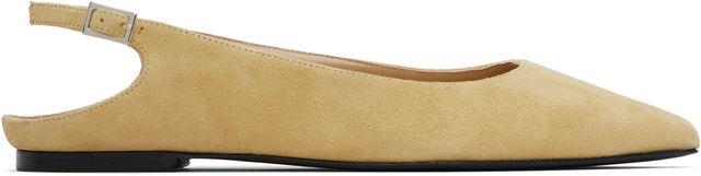 BY FAR Koyna Kid Suede Leather Ballerina Flats