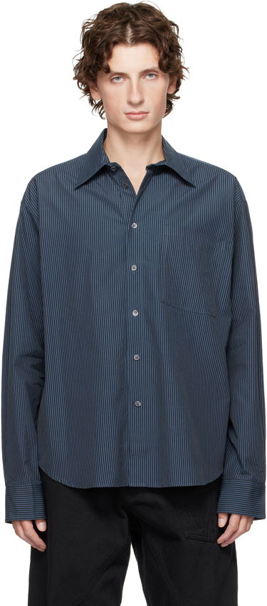 Риза JW Anderson Vertical Striped Long Sleeve Shirt Синьо | SH0370-PG1414, 0