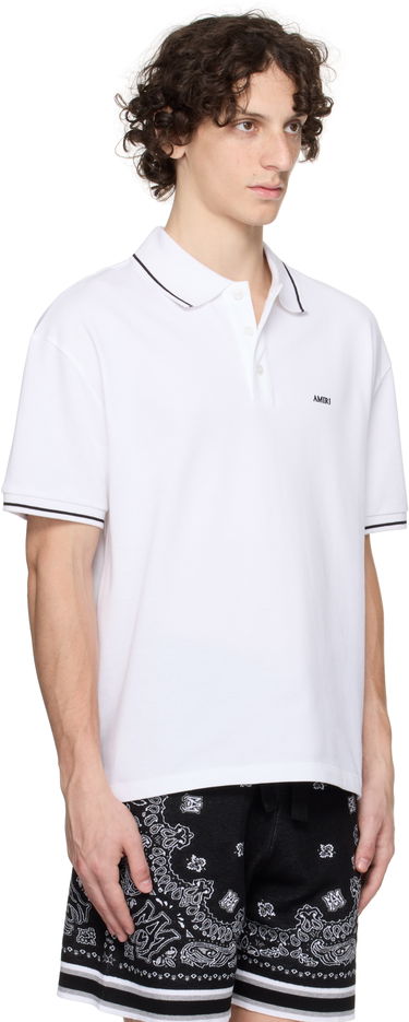 Поло тениска AMIRI AMIRI Polo With Tipping Черно | AMJYPO1018, 4