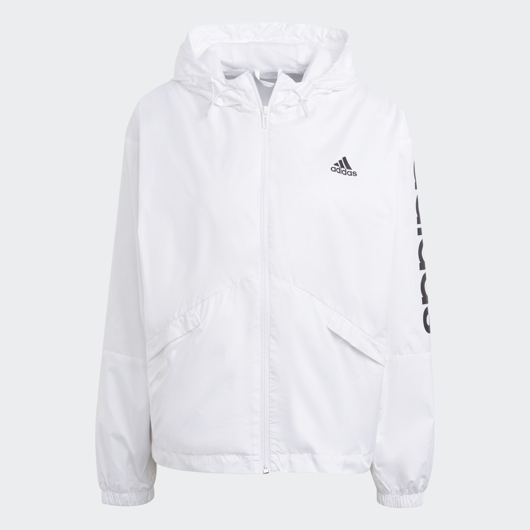 Ветровка adidas Performance Essentials Oversize Logo Windbreaker Бяло | GL0647, 1