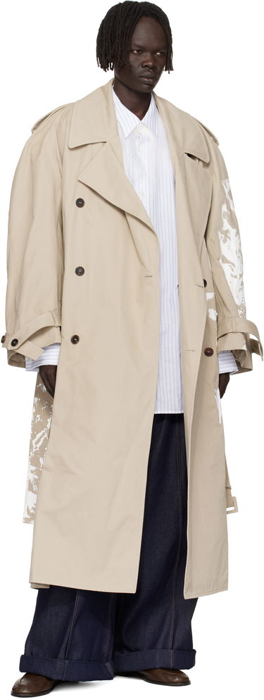 Тренчкот HED MAYNER Hed Mayner Painted Trench Coat Бежово | HMMB10004S-HB180, 3
