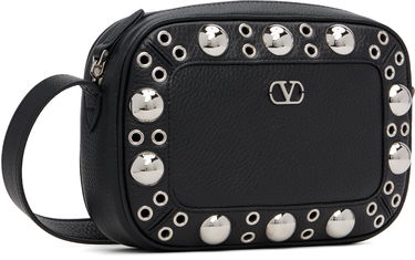 Чанта през рамо Valentino Valentino Garavani Nellcôte Calfskin Studded Shoulder Bag Черно | 7Y2B0R74MJL, 1