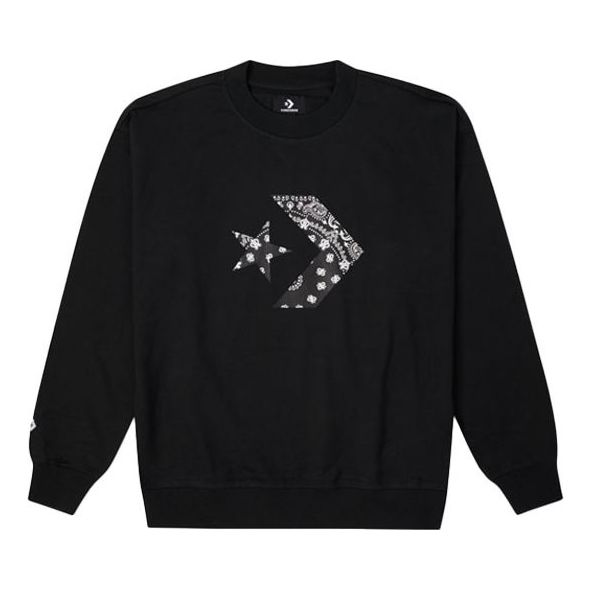 Суитчър Converse Star Chevron Paisley Pattern Sweatshirt Черно | 10023164-A02, 0