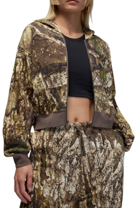 Jordan Brooklyn Fleece Crop Hooded Camouflage Jacket
