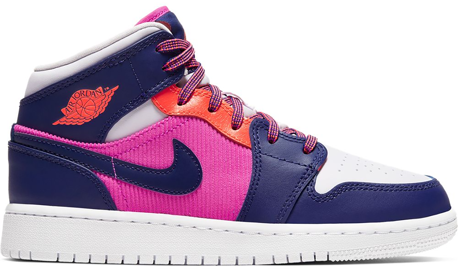Кецове и обувки Jordan Air Jordan 1 Mid Fire Pink Barely Grape (GS) Лилаво | 555112-602, 0