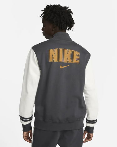 Яке бомбър Nike Fleece Varsity Jacket Сиво | FD0479-070, 4