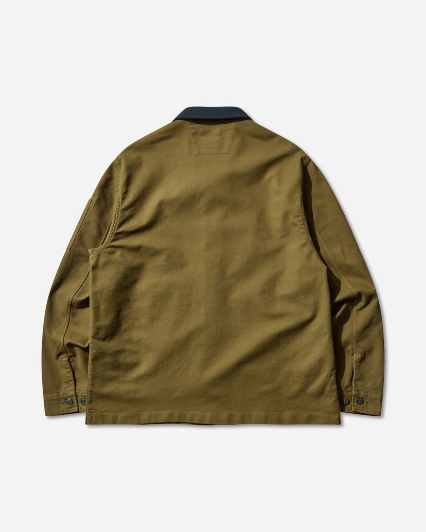 Риза C.P. Company Double Satin Utility Overshirt Зелено | 19CMOS286A-110471G 652