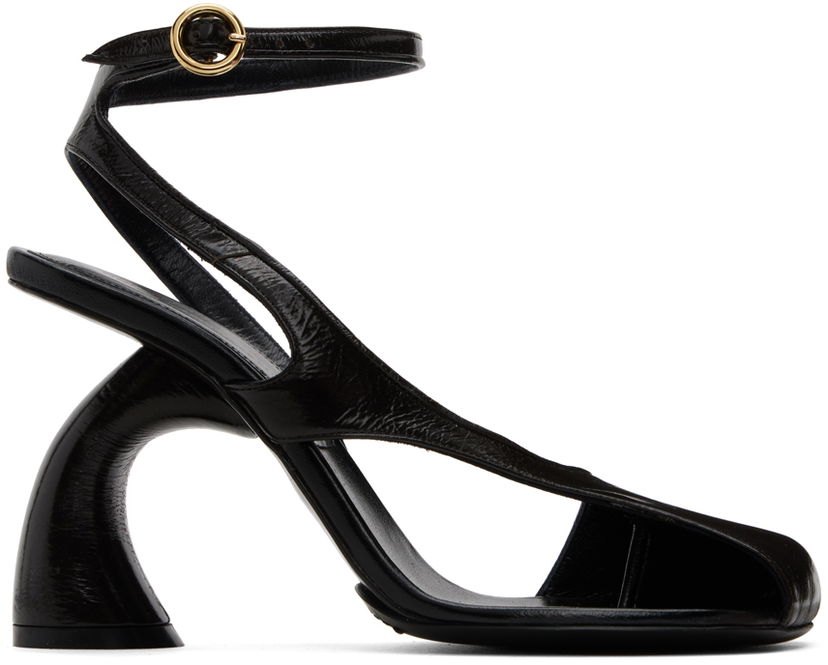 Аксесоари Dries Van Noten Dries Van Noten Patent Heeled Sandals Черно | WS242-679-150