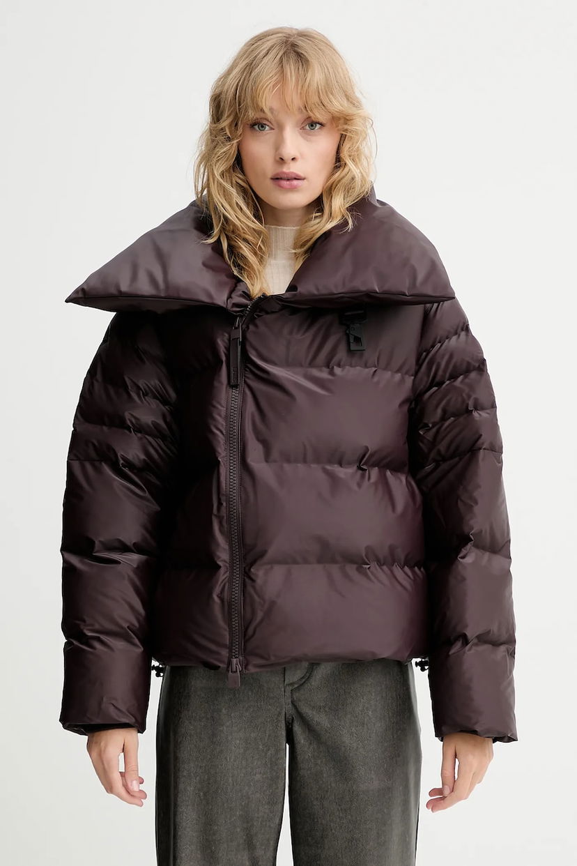 Пухо яке Rains Rains Alta Vision Short Puffer Jacket Бургунди | 17230