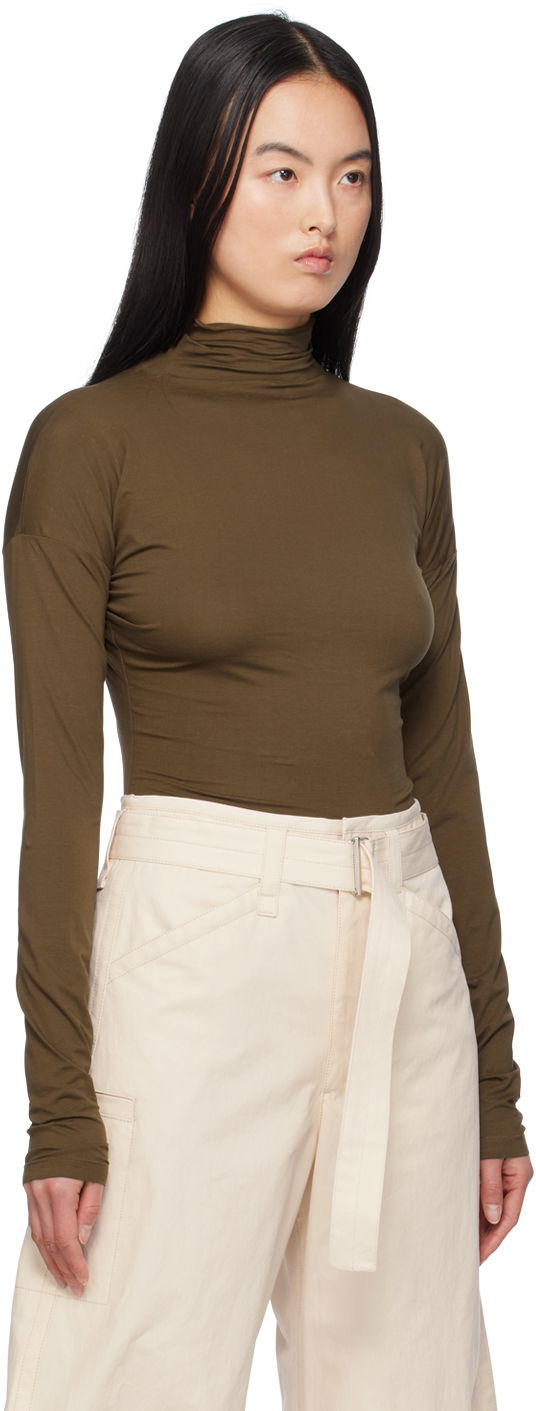 Пуловер LEMAIRE Second Skin Turtleneck Зелено | TO1175 LJ053, 1