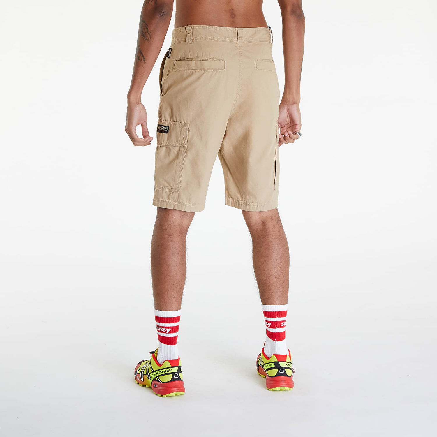 Къси панталони Napapijri Maranon Cargo Shorts Beige Cornstalk Бежово | NP0A4H1RN1E1, 1