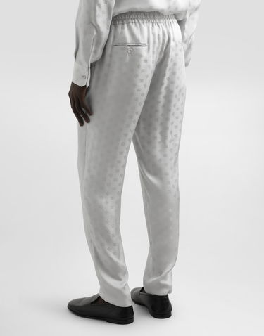 Панталони Dolce & Gabbana Dolce & Gabbana DG Logo Jacquard Jogging Trousers Бяло | GP12QTFJ1JYN4534, 2