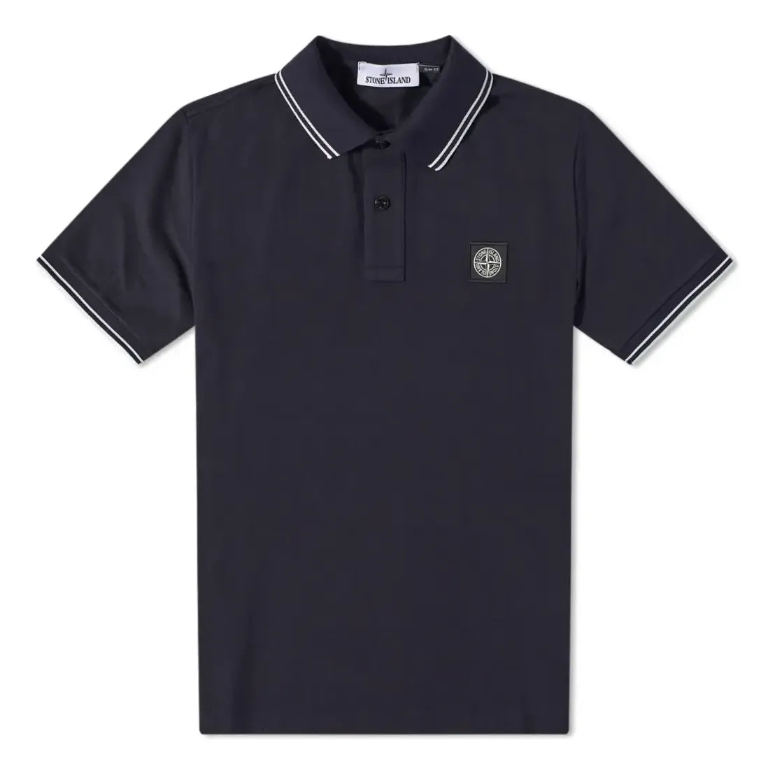 Поло тениска Stone Island Tipped Polo Shirt With Patch Тъмно синьо | 101522S18-V0020, 0