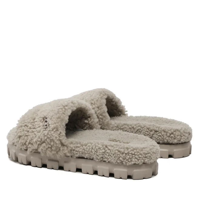 Кецове и обувки UGG Cozetta Curly Slide "Goat" Сиво | 1130838-GOA, 0
